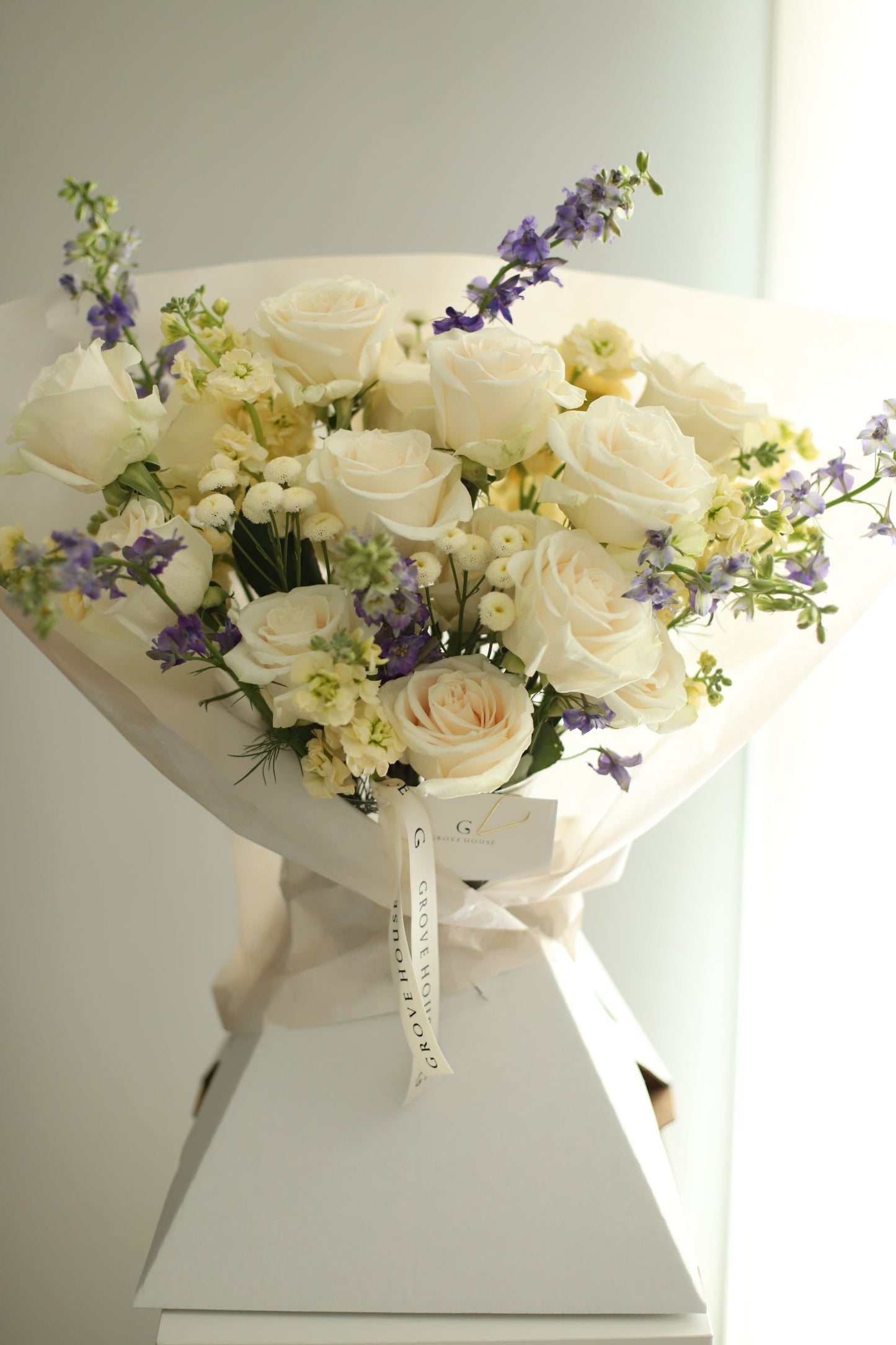 White Roses in a Vase - Thoughtful Sympathy Blooms for Comfort