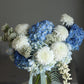 Hanukkah Flowers in White and Blue