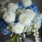 Hanukkah Flowers in White and Blue