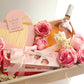 Sweet Romance Deluxe! Valentine's Day Flower Gift Box with Rosé and Chocolate Bliss | Local Chicago Flower Delivery