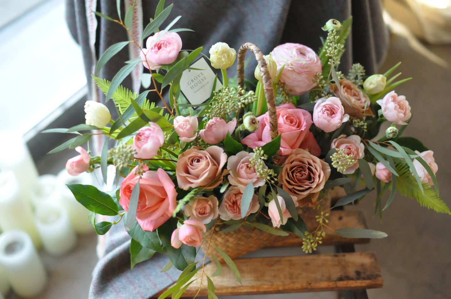 <Selection> Flower Basket - Pink