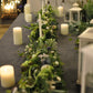 Table Garland Centerpiece with Candle