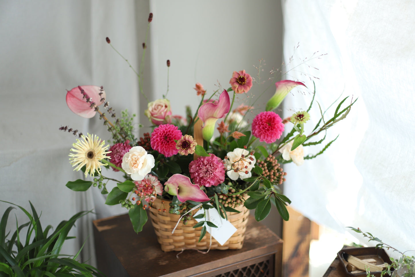 <Selection> Flower Basket - Pink