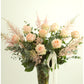 Deluxe Calming Rose and Astilbe Bouquet in a vase